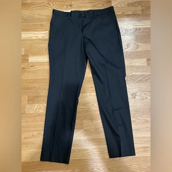 mens black skinny fit dress pants DUER Men's No Sweat Straight main image 0